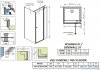 Radaway Eos KDJ II kabina prysznicowa 90x80 prawa przejrzyste 13799421-01R/13799410-01